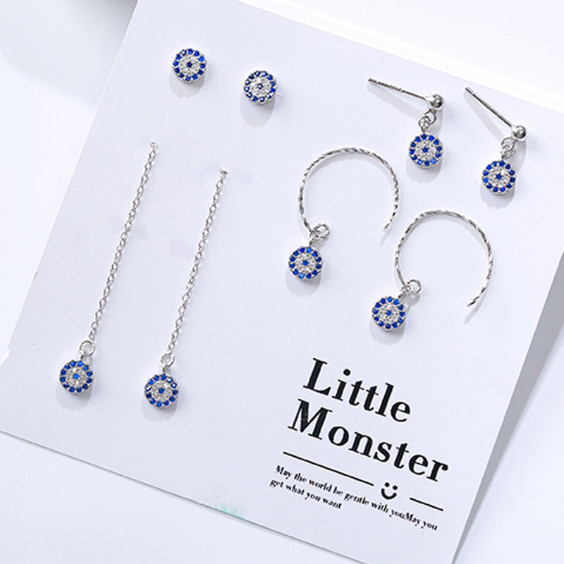Women's Eyes Ear Ethnic Style Mini Retro Country Stud Earrings