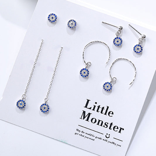 Women's Eyes Ear Ethnic Style Mini Retro Country Stud Earrings