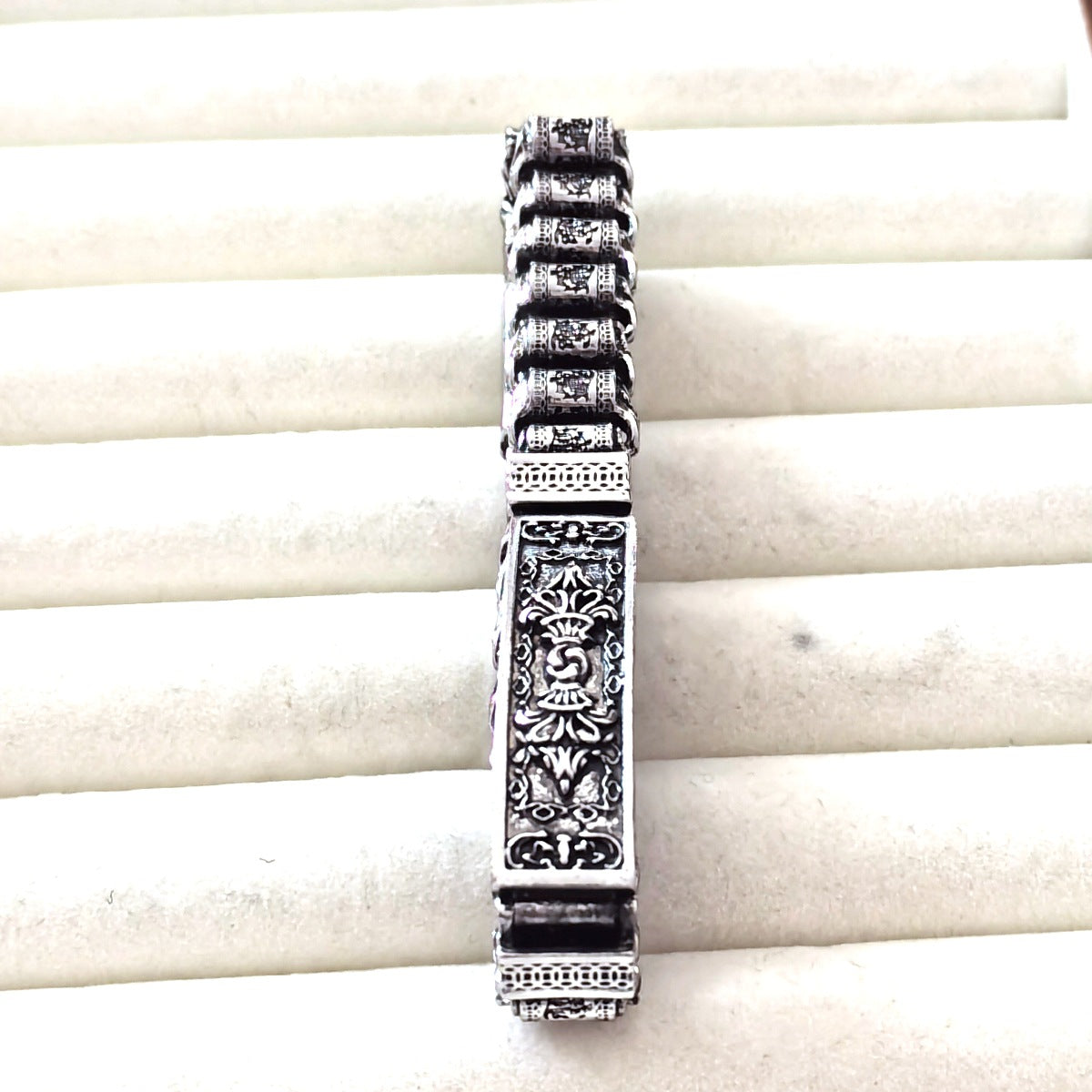 Men's Tibetan True Sutra Buddhist Vajra Distressed Bracelets