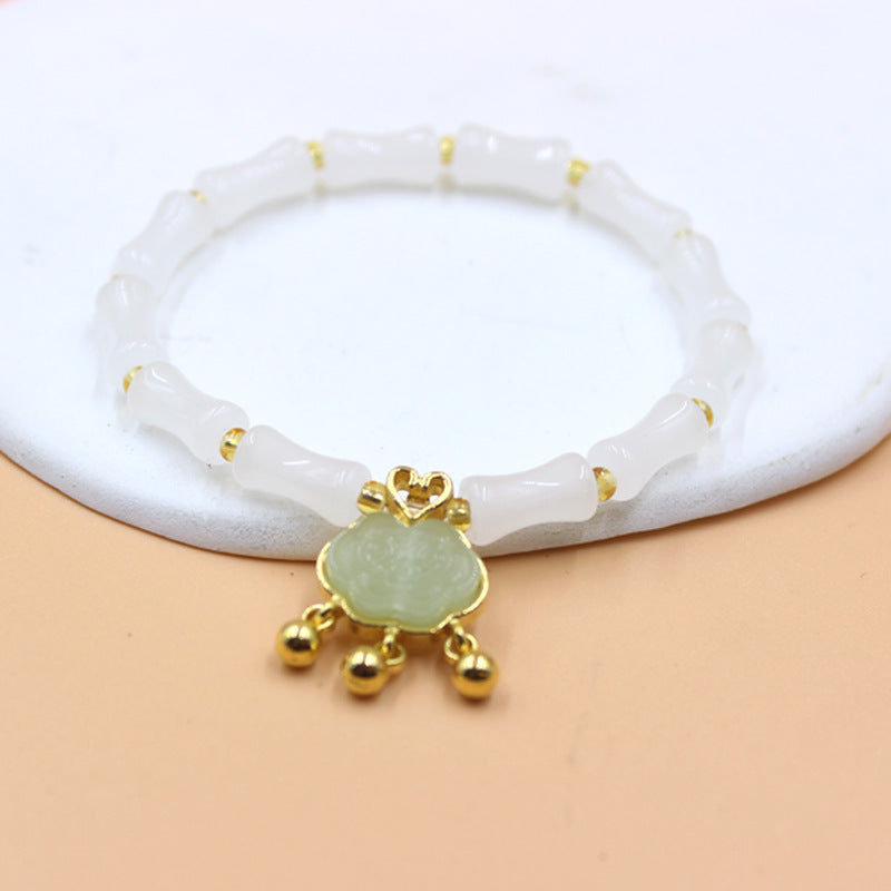 Bamboo Joint Longevity Lock Festival High Creative Girlfriends Bracelet