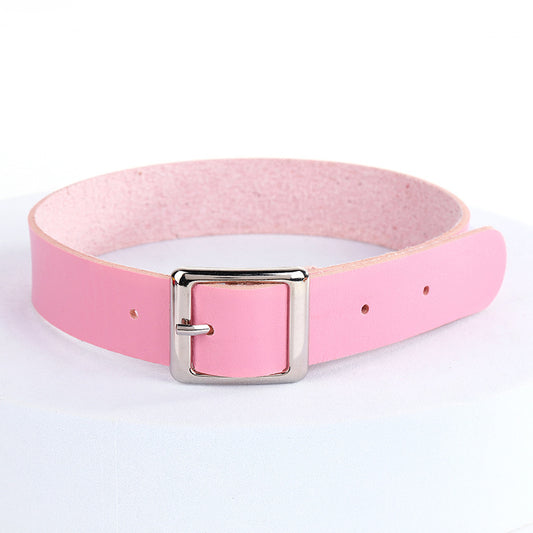 Simple Choker Punk Street Shot Chain Square Collar