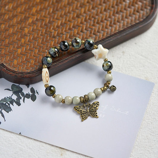 Ethnic Style Ceramic Ancient Beaded Artistic Bracelets