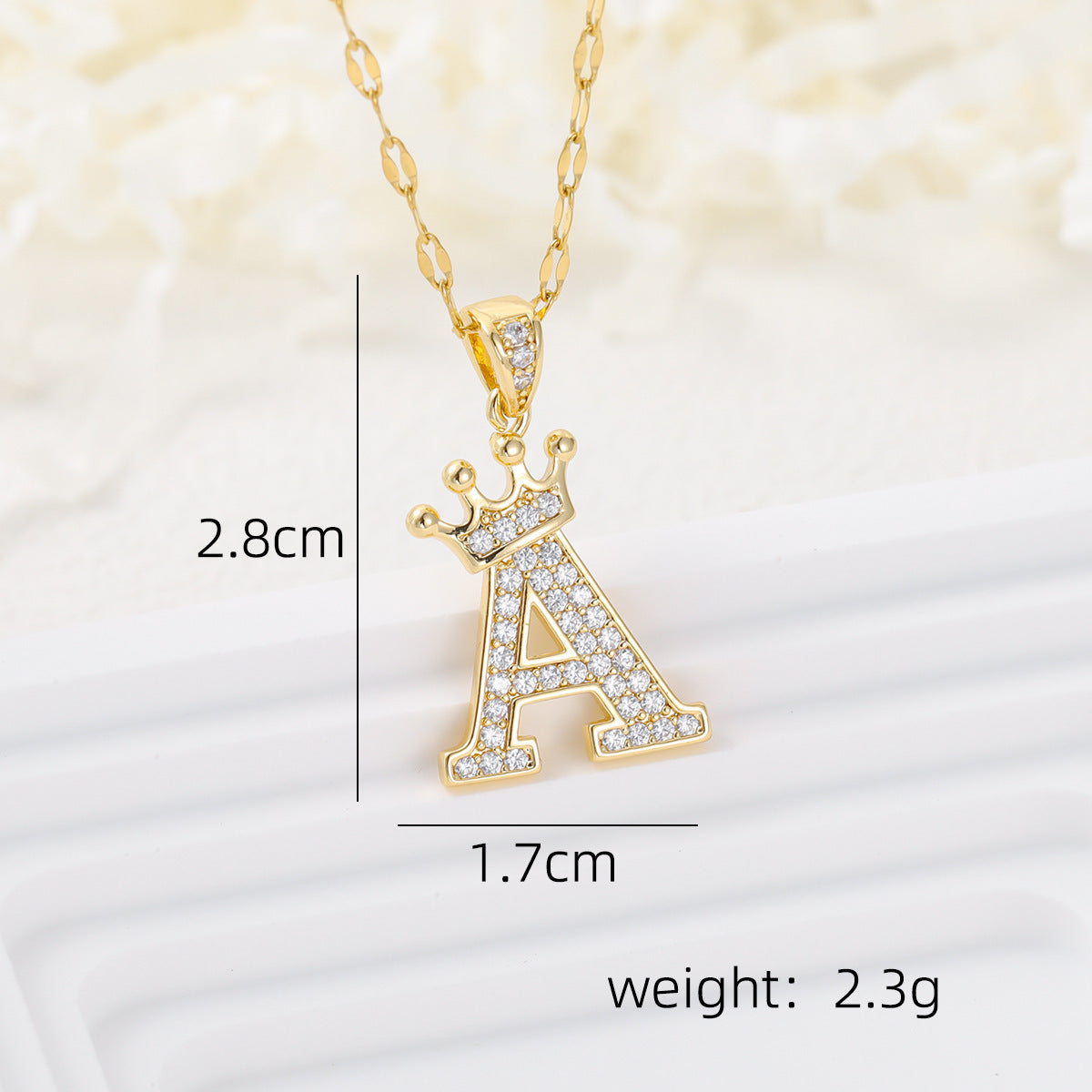 Casual Crown Letters Diamond Fashionable Female Necklace
