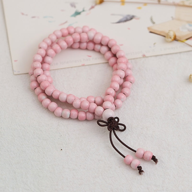 Chinese Style Three Twin Beads Ceramic Bracelets