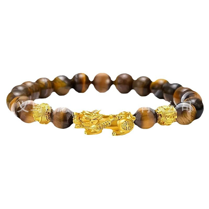 Men's Lucky Natural Tigereye Auspicious Festive Bracelets