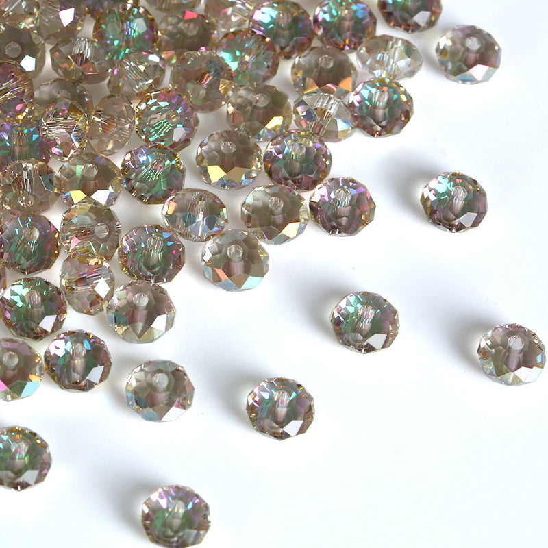 Electroplating Aurora Magic Color Glass Crystal Beads Scattered Jewelry Accessories