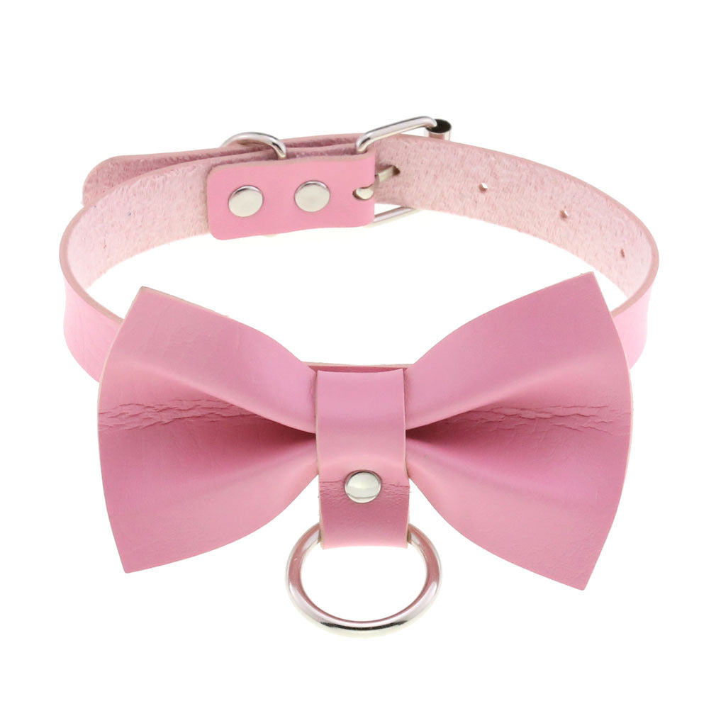 Punk Black Bowknot Neckband Graceful Fashionable Collar