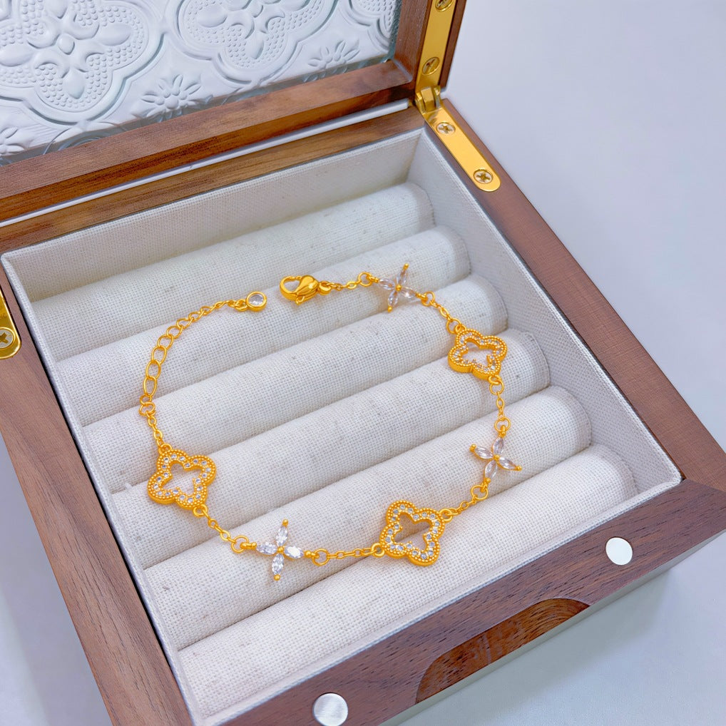 Love Of Butterfly Shop Fashion Double Bracelet