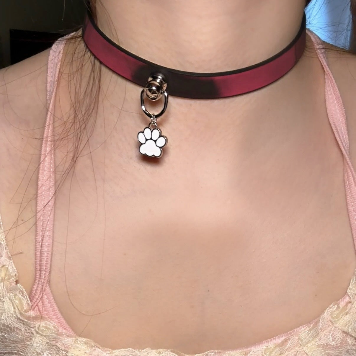 Paw Hot Soft Leather Trendy Cool High-grade Collar