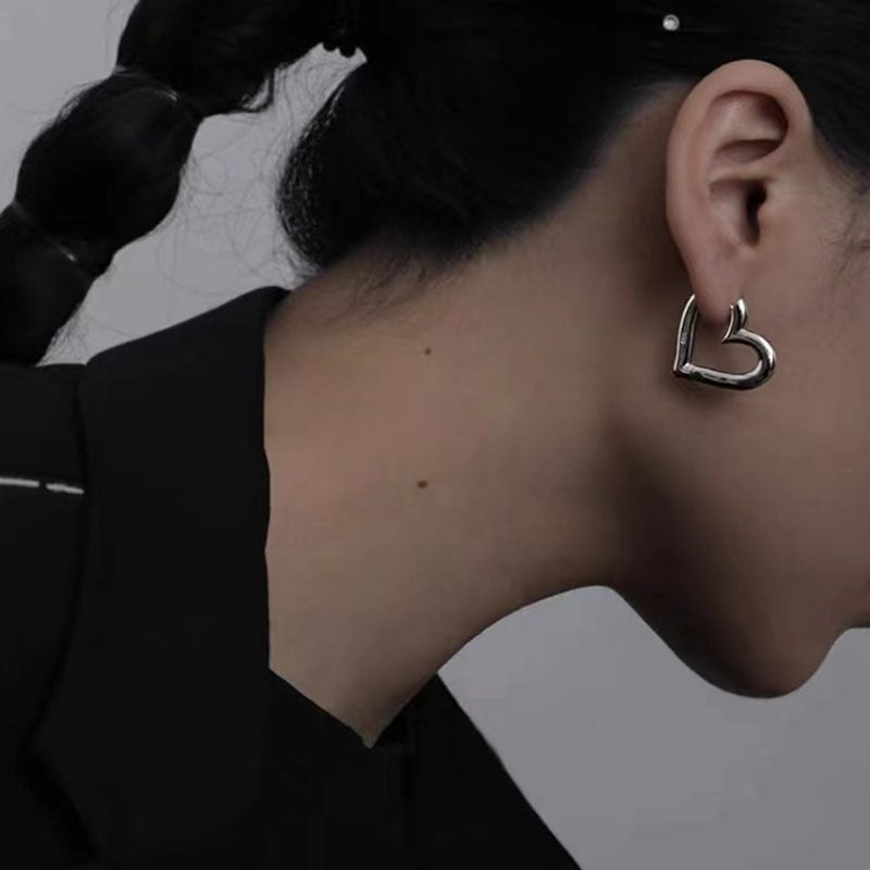 Women's Korean Style Niche Glossy Lovely Ear Clip Simple Fashion Personalized Earrings