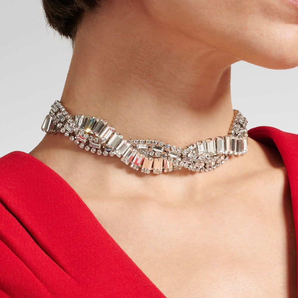 Women's Diamond Open High-grade Party Fashion Alloy Collar