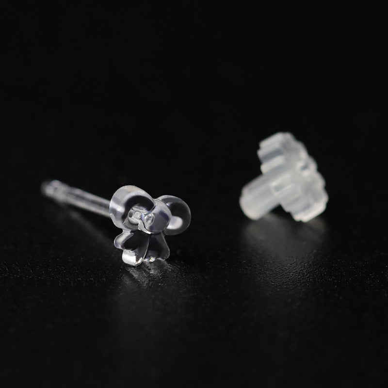 Resin Ear Stick Personality Simple Plastic Auricular Needle Raise Stud Earrings