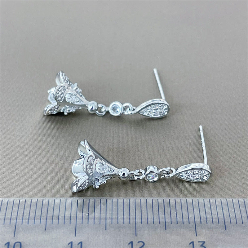 Pearl Gold Craft Court Retro Eardrops Jewelry Accessories