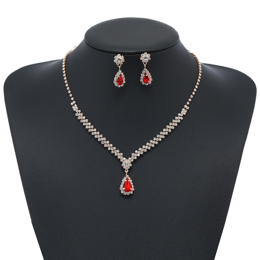 Women's Bridal Claw Chain Rhinestone High Sense Jewelry Set