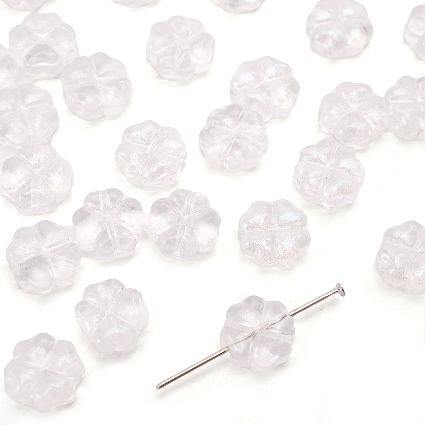 Beautiful Clover Flat Beads Scattered Handmade Jewelry Accessories