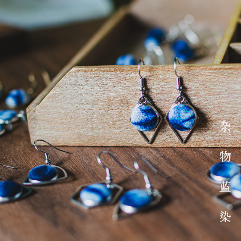 Handmade Stainless Steel Ear Hook Geometric Female Personality Earrings