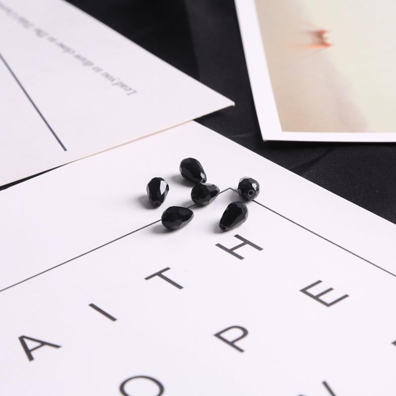 Drop-shaped Glass Crystal Loose Beads Handmade Rings