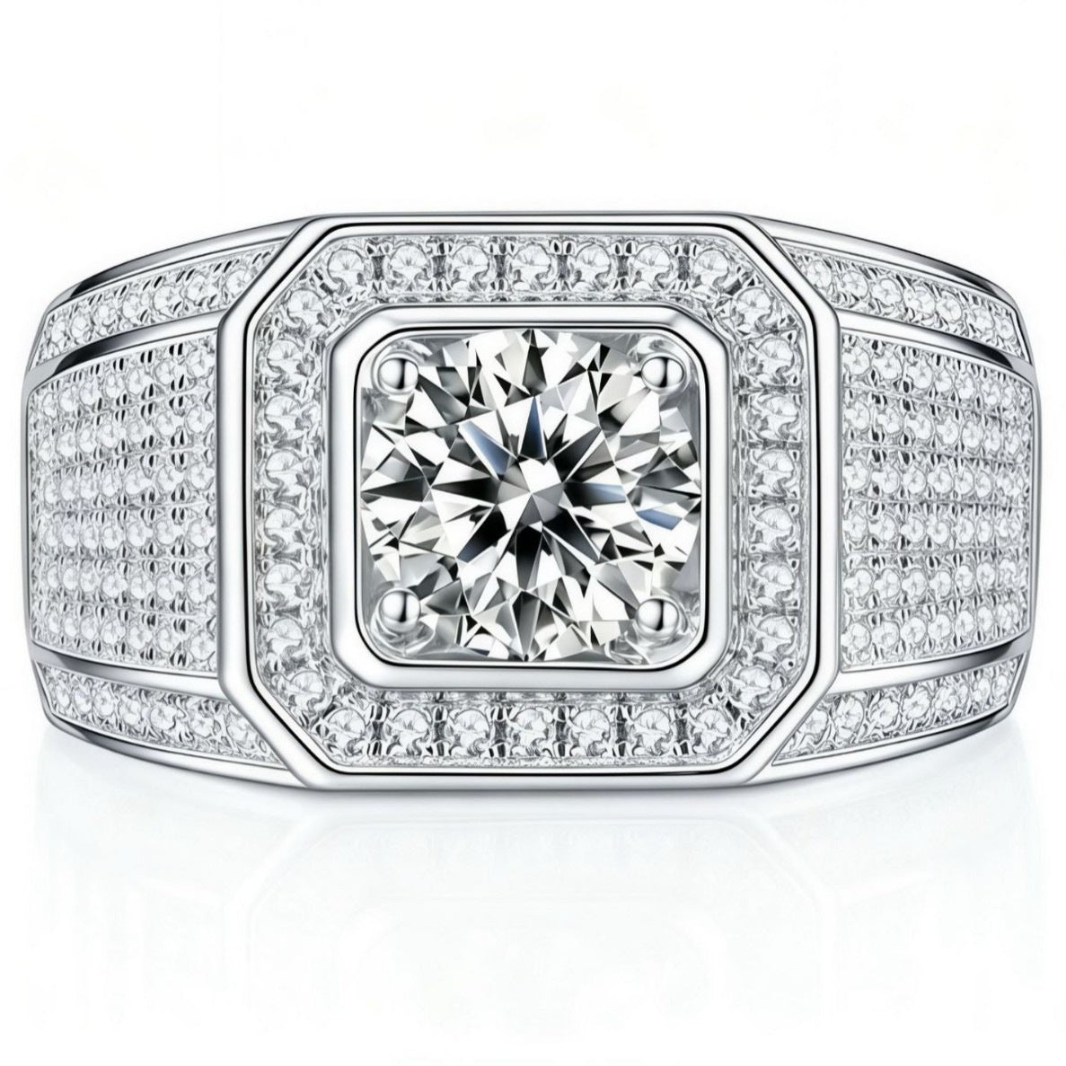 Men's Ya Zircon Personality Trend Luxury Fashion Ring