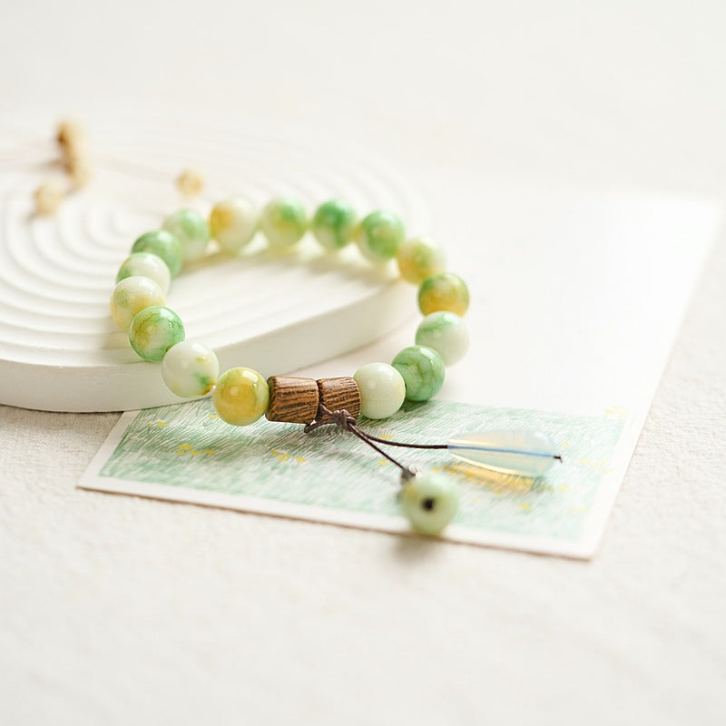 Mint Mamba Color Ceramic Chinese Style Simple Fresh Bracelets