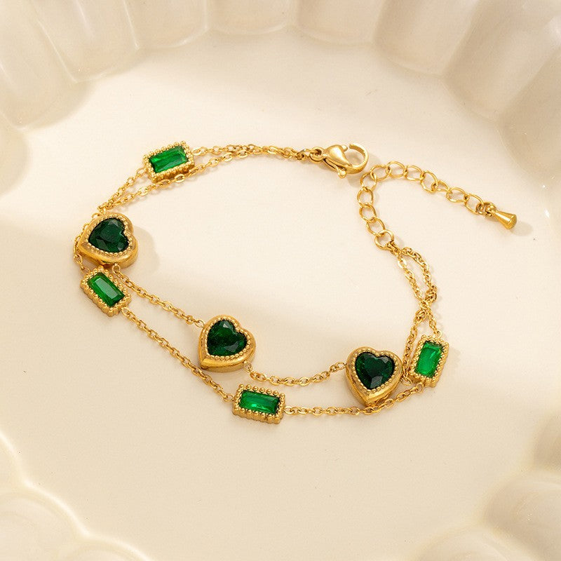 Women's Steel Fashion Retro Titanium High-grade Simple Graceful Bracelet