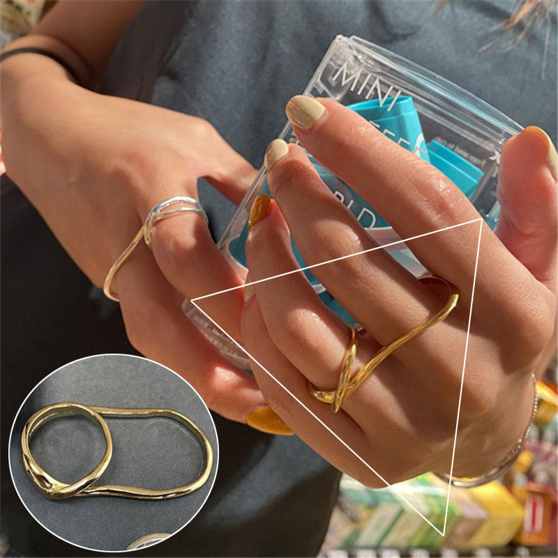 Fashion Dignified Sense Of Design Creative Retro Korean Type Chain Rings