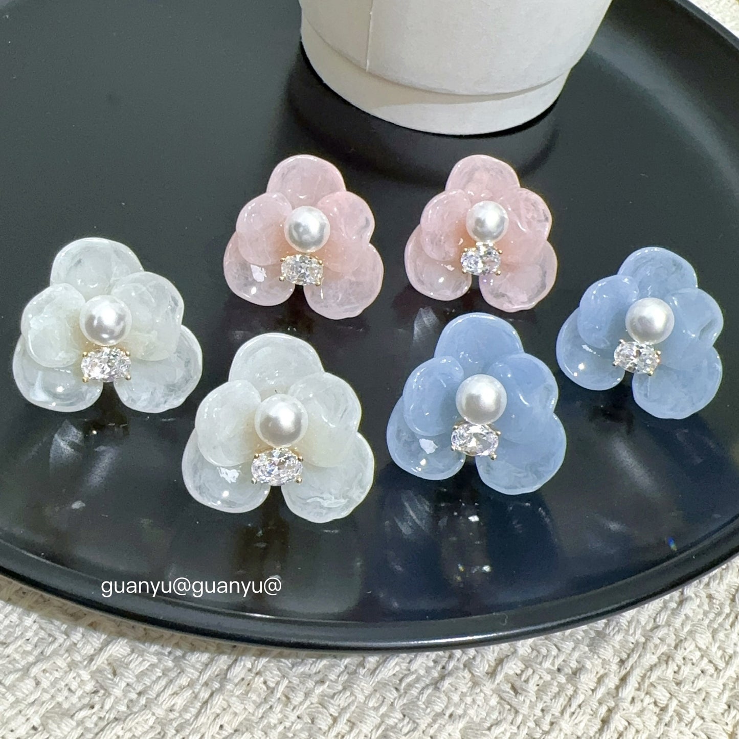Women's Five Petal Flower For Affordable Luxury Fashion Exquisite Sweet Style Earrings