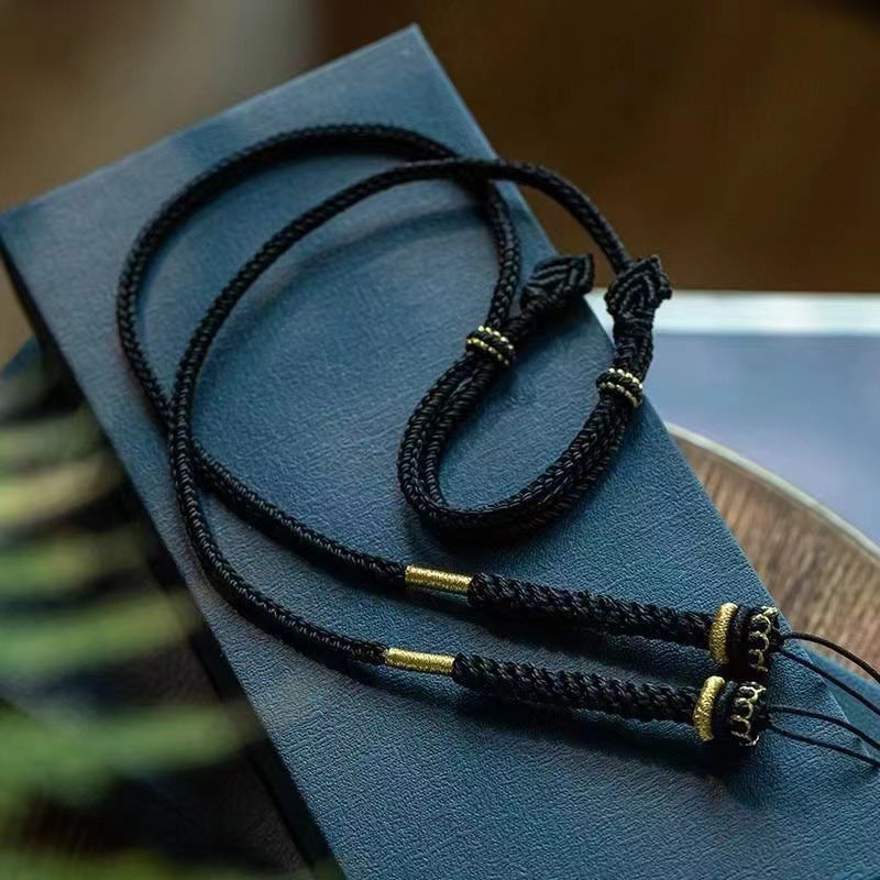 Women's & Men's Clavicle Chain Horizontal Wear Beeswax Tibet Necklaces