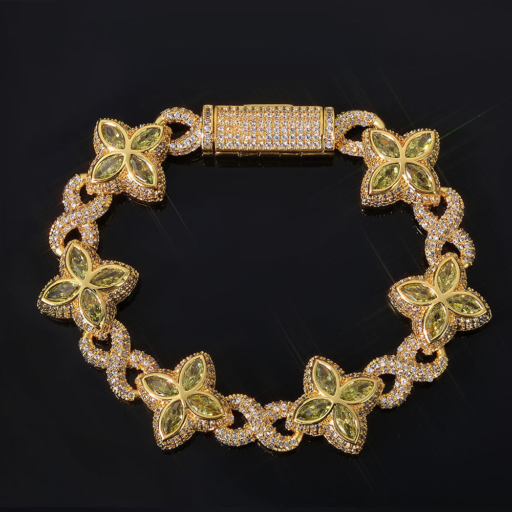 Men's Zircon Cuban Hip Hop High Sense Bracelets