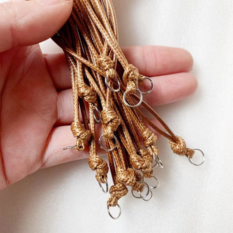 Wax Leather Rope Handmade Braided Adjustable Finished Chain Mori Necklace