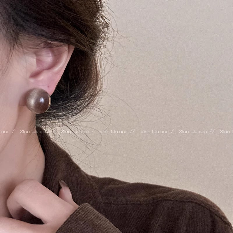 Women's Crystal Love Heart White Ear Niche High Earrings
