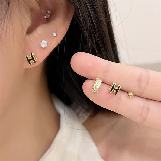 Elegant Earings Set Versatile Simple Mini Earrings