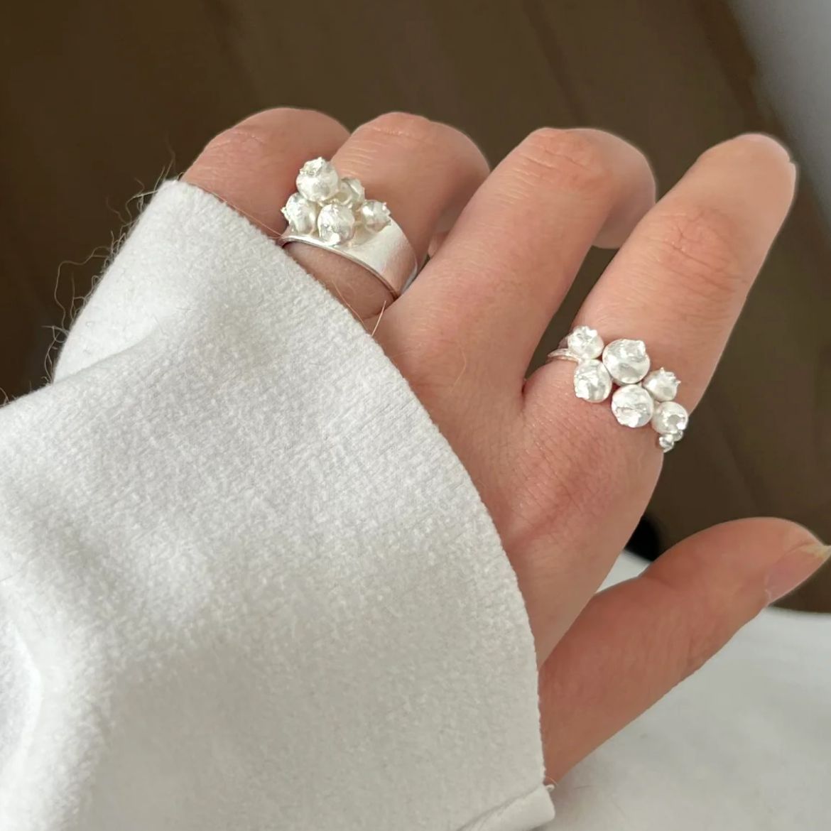 Blueberry Fruit Female Personality Three-dimensional Shape Design Temperament Ring