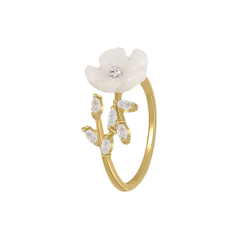 Female Design Trendy Cold Entry Lux High Sense Open Index Rings