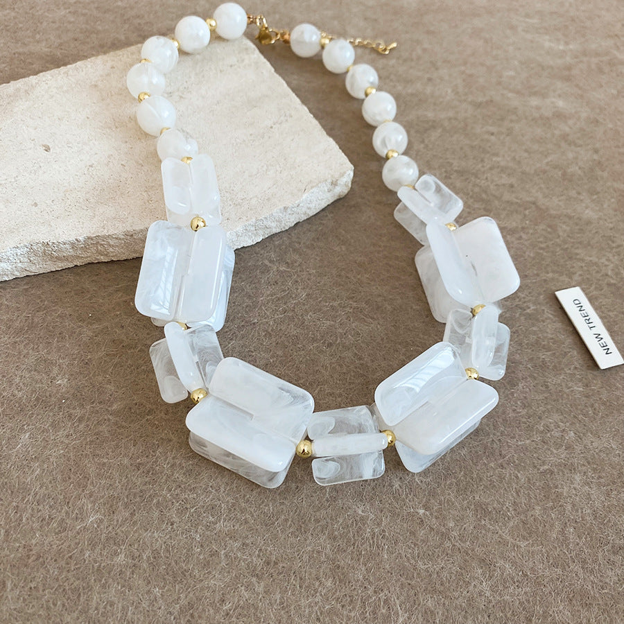 Shadow Flower Beaded Female Summer Dopamine Sweet Jewelry Set