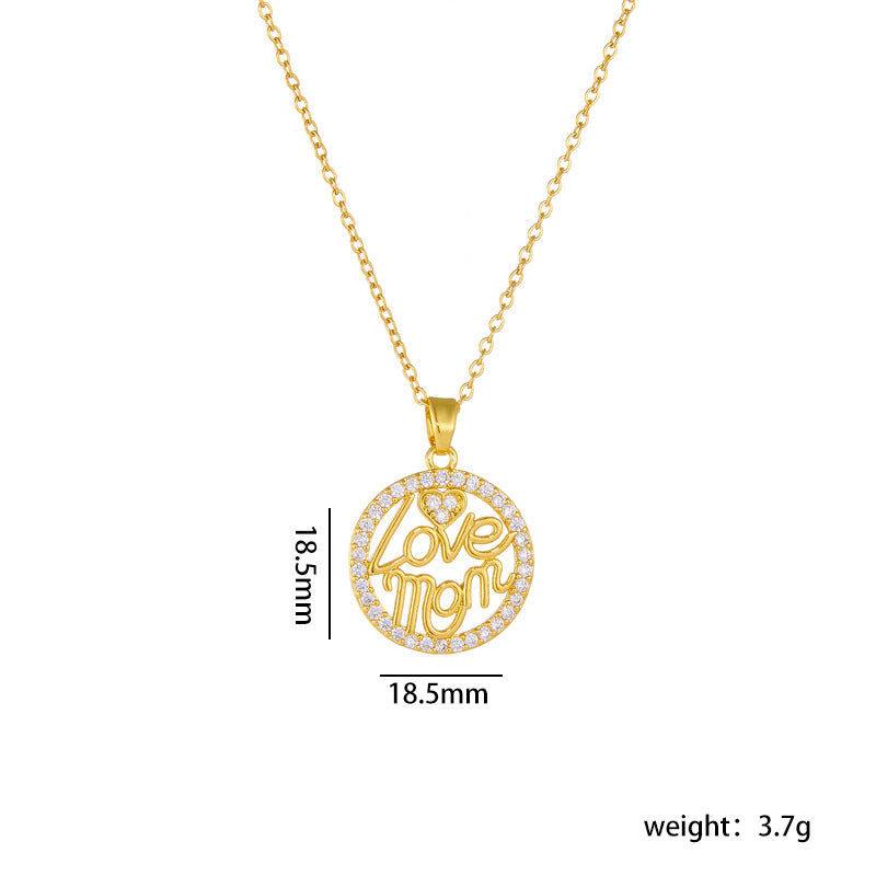 Mother's Day Female Design Love Graceful Clavicle Necklaces