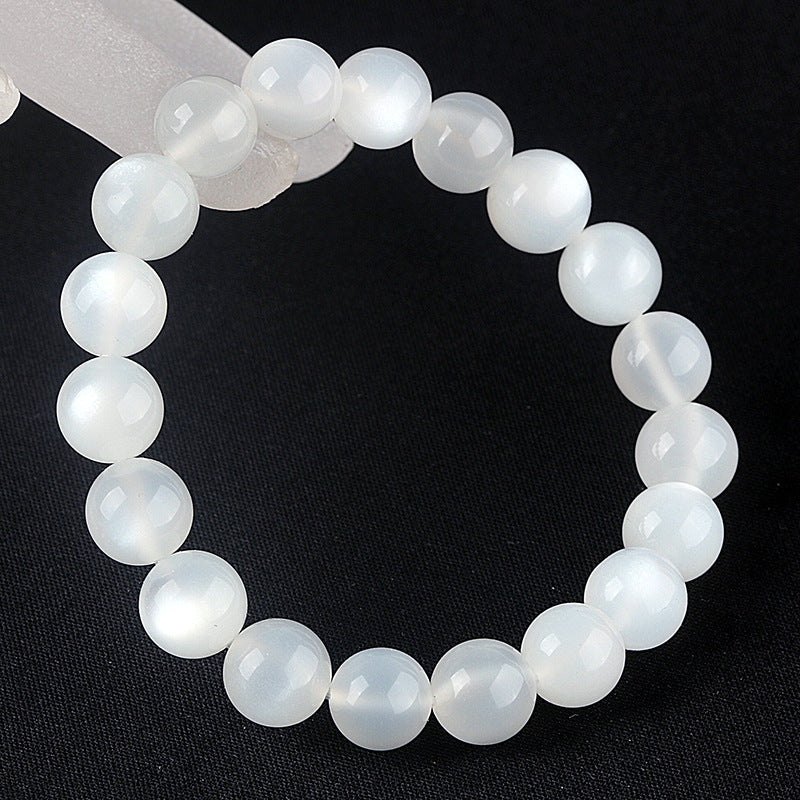 White Moonstone Bright Strong Light Crystal Bracelets