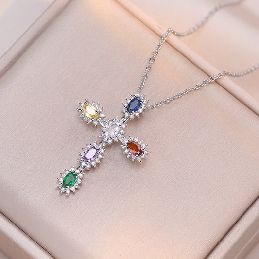 Women's Zircon Geometric Special Interest Light Luxury Necklaces