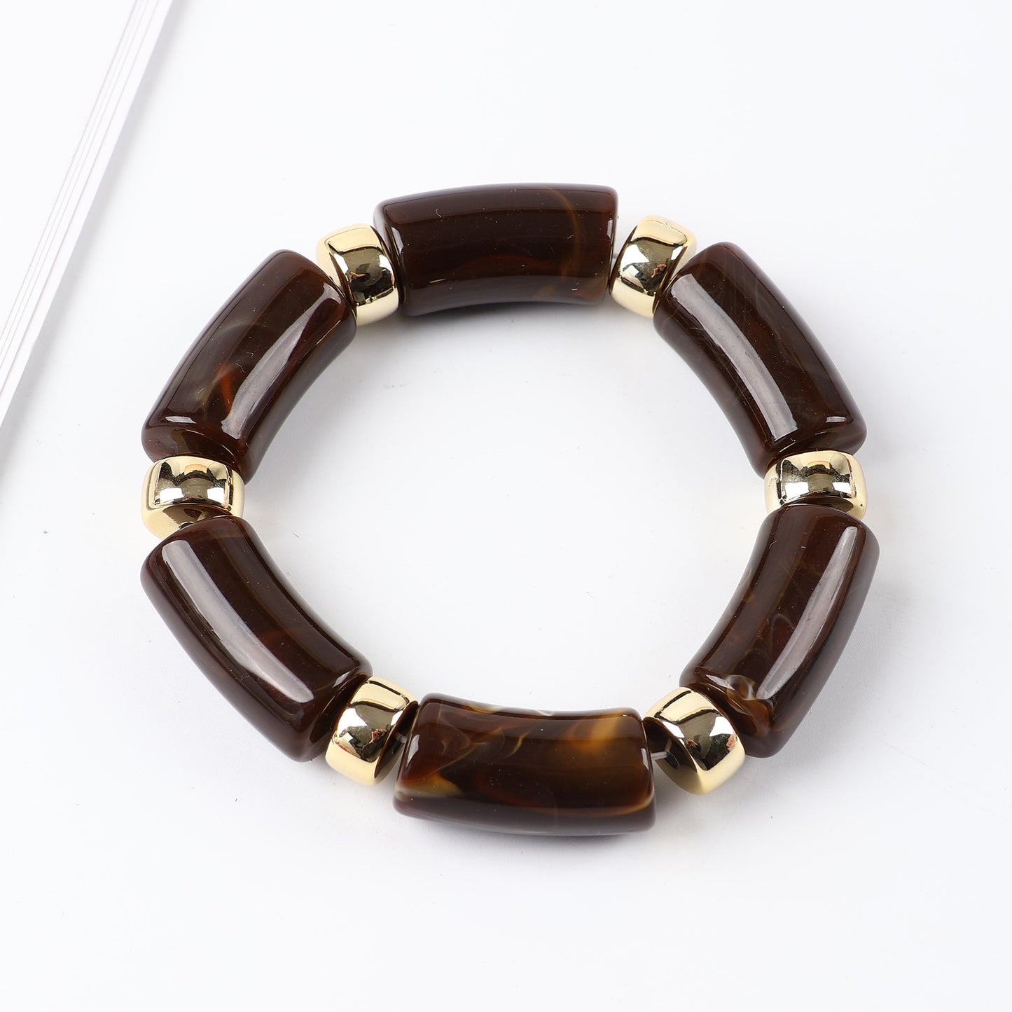 Acrylic Handmade Exaggerated Color Matching Design Bracelet