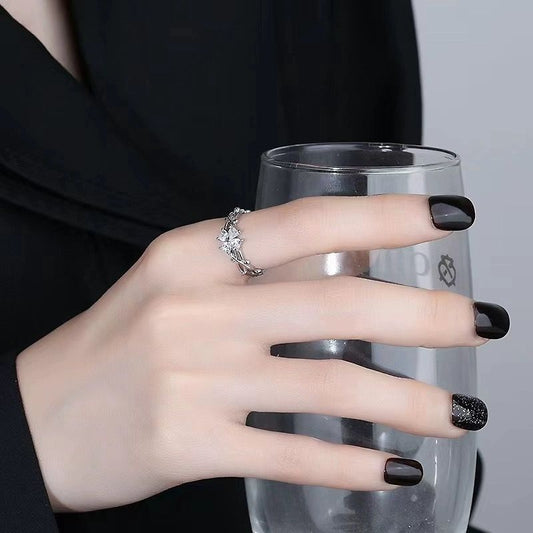 Personality Affordable Luxury High Sense Open Design Cold Rings