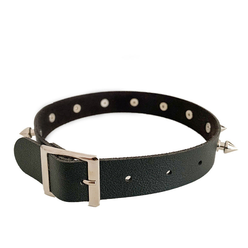 Spike Rivet Leather Rock Punk Neck Band Necklaces