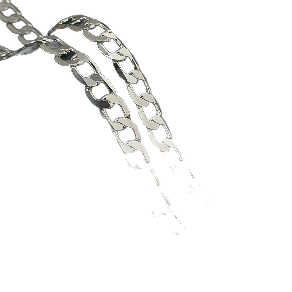 Women's & Men's One-to-one Hip Hop Sier Fashion Necklaces