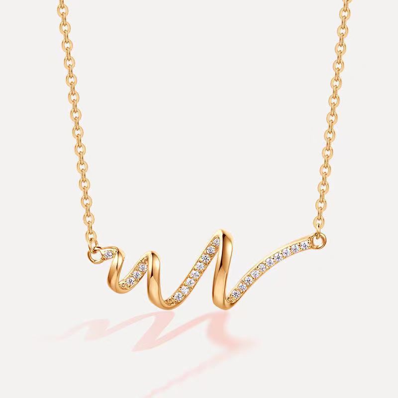Women's Simple Affordable Luxury Fashion High-grade Design Ribbon Clavicle Necklace