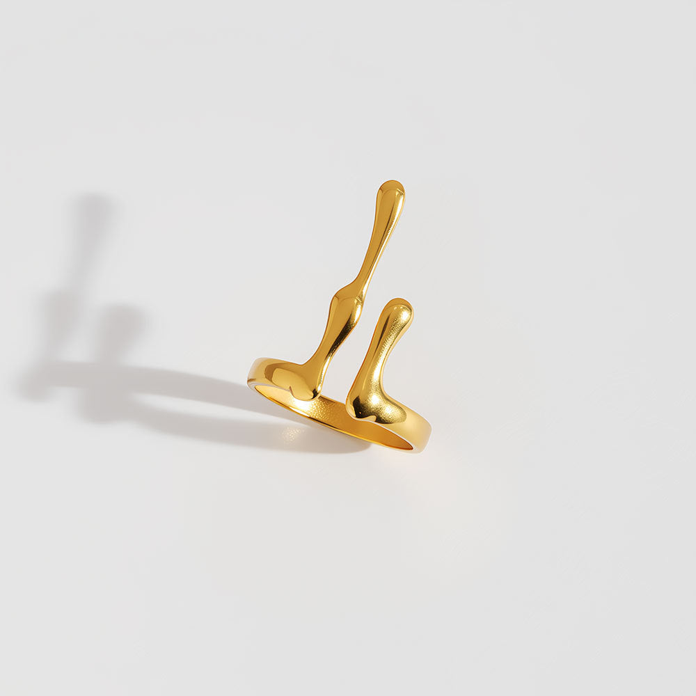 Fashion Stainless Steel Snake Exaggerated Personalized Creative Rings