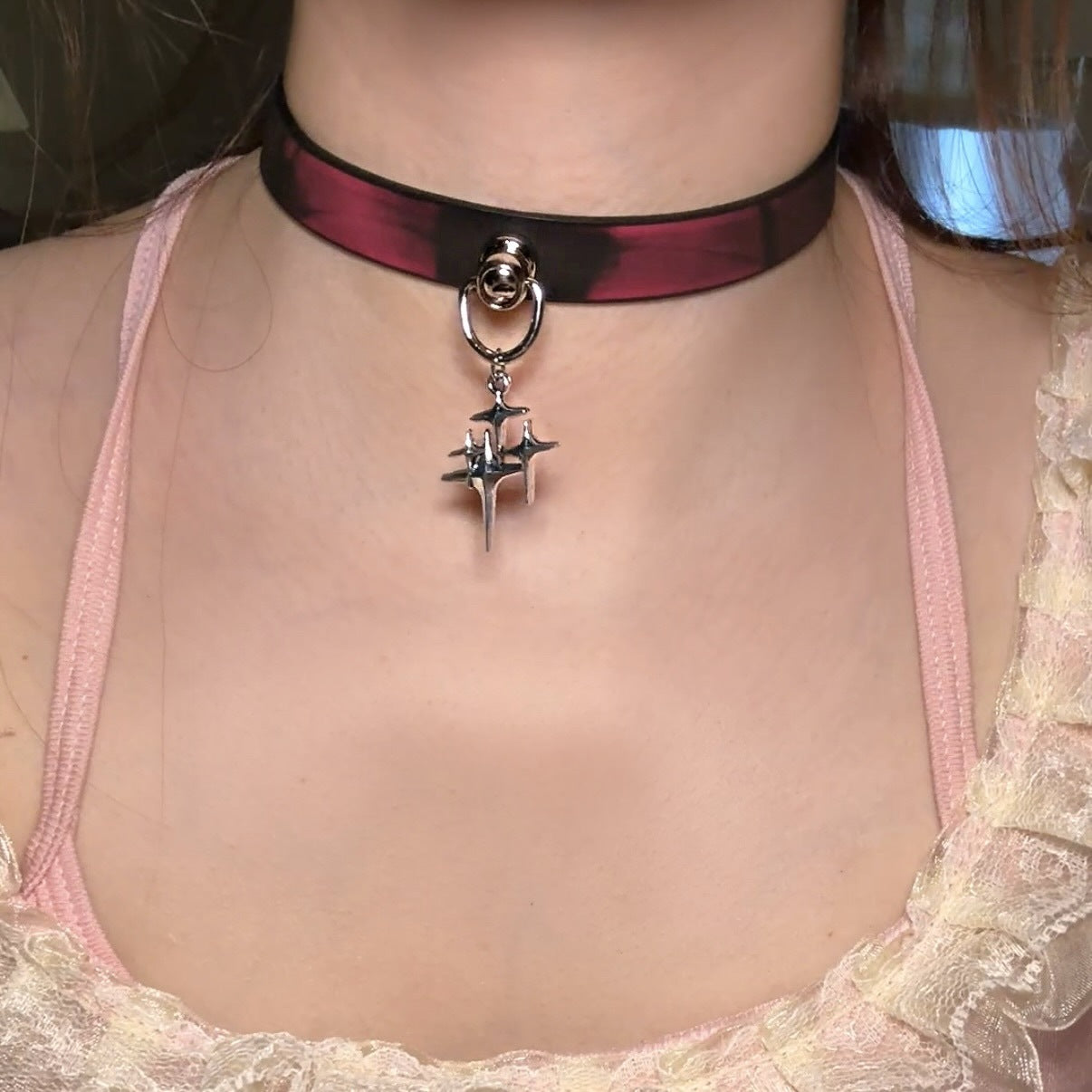 Paw Hot Soft Leather Trendy Cool High-grade Collar