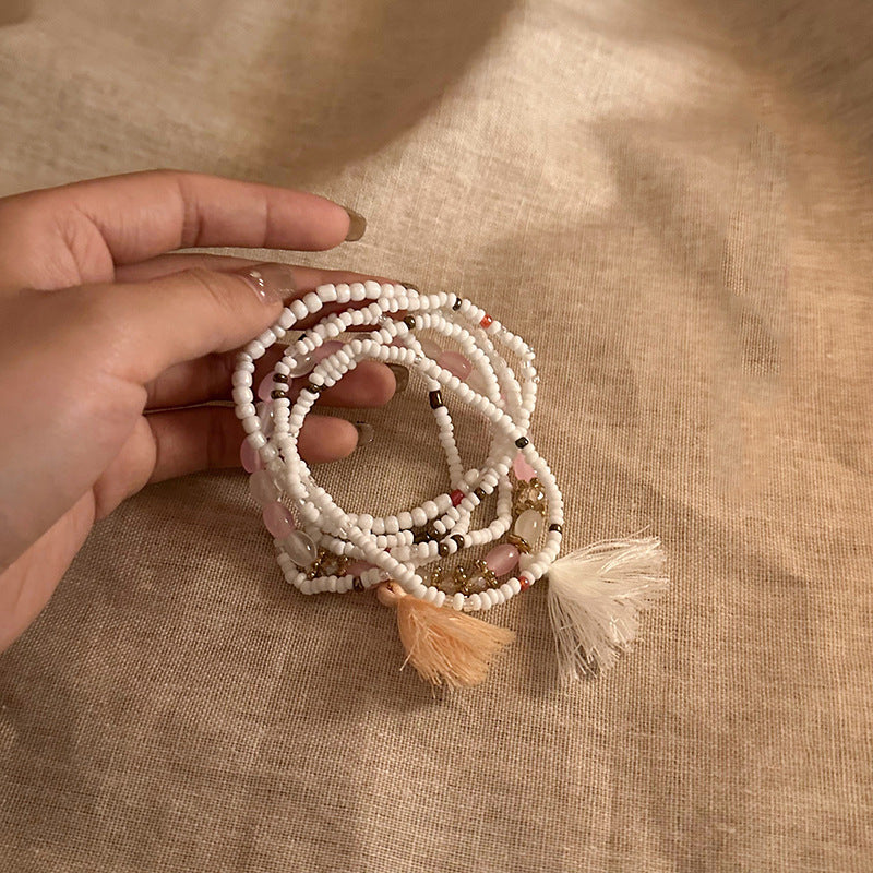 Women's Beaded Ethnic Style Light Luxury High Sense Bracelet