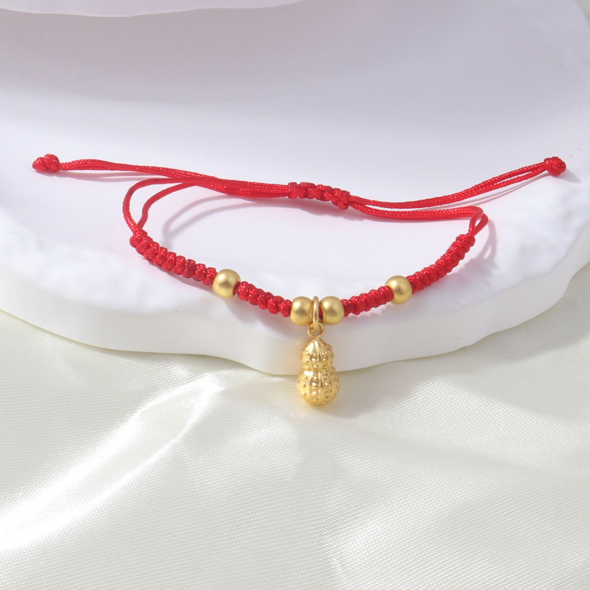 Braided Red Rope Auspicious Language Butterfly Fortune Cat Safe Joy Bracelets