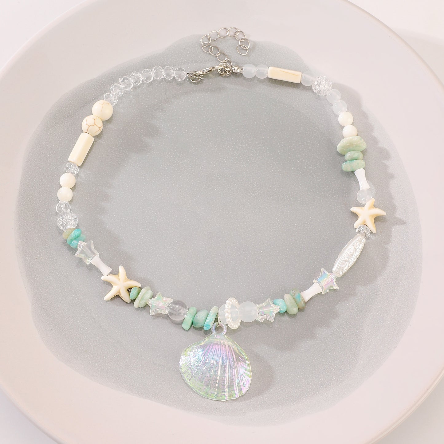 Ocean Style Cartoon Shell Female Bohemian Creative Weaving Turtle Jewelry Set