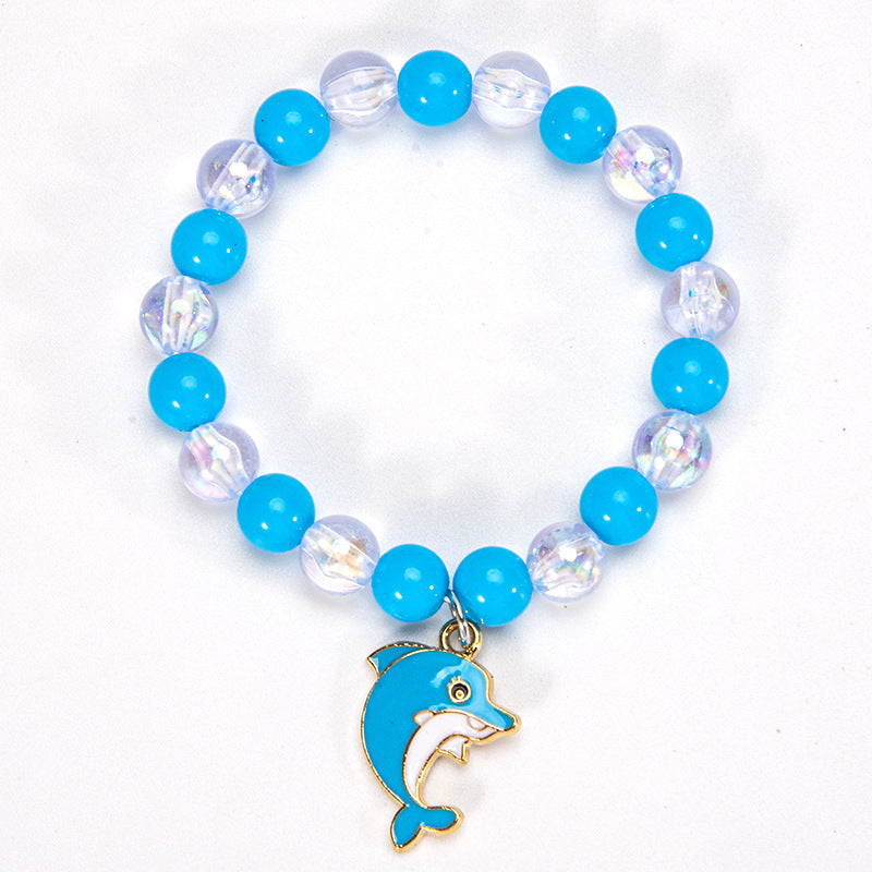 Children's Cartoon Alloy Little Handmade Dolphin Bracelet