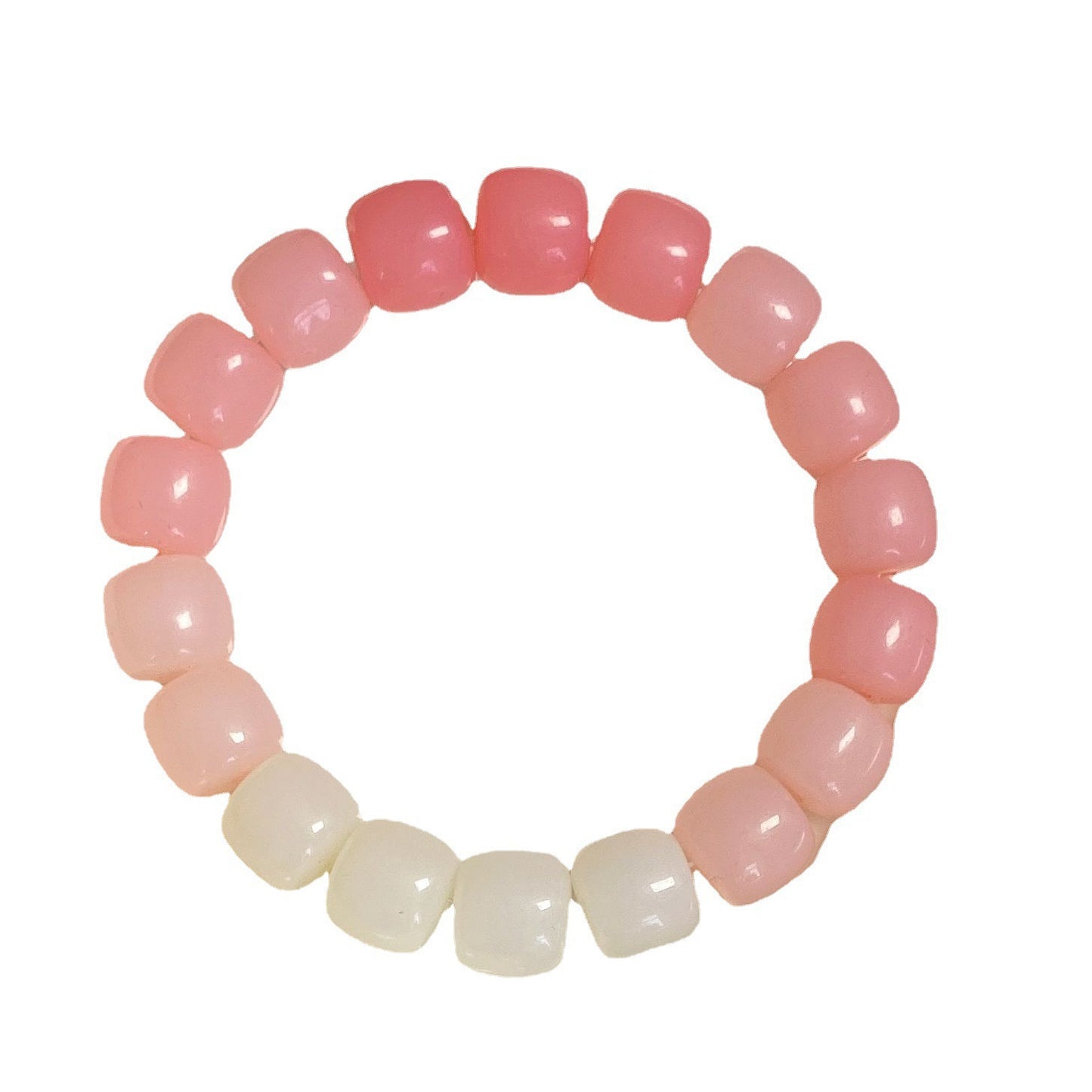 Jade Imitation Bodhi Couple Female Pliable Temperament Gradient Color Round Bracelets