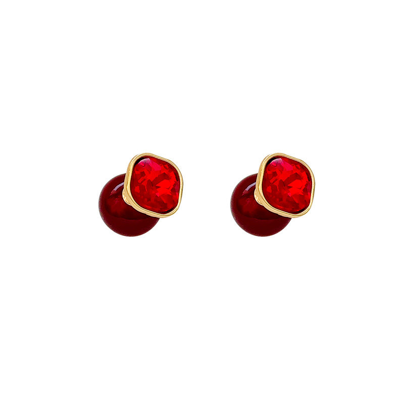 Women's For Light Luxury Minority Advanced Feeling Crystal Earrings